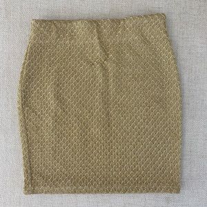 GOLD TUBE SKIRT